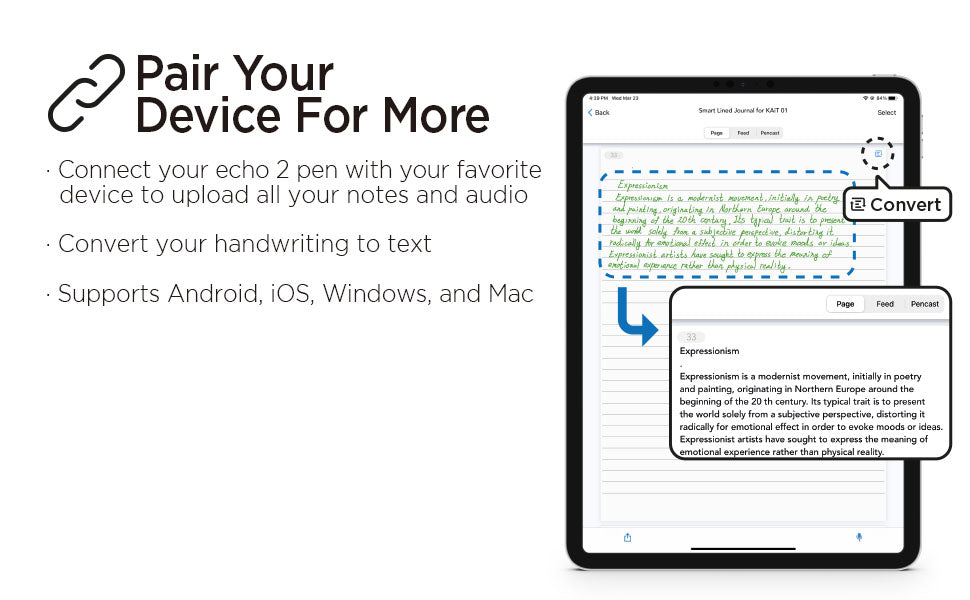 Livescribe Echo 2 Smart Pen Pair Your Device For More